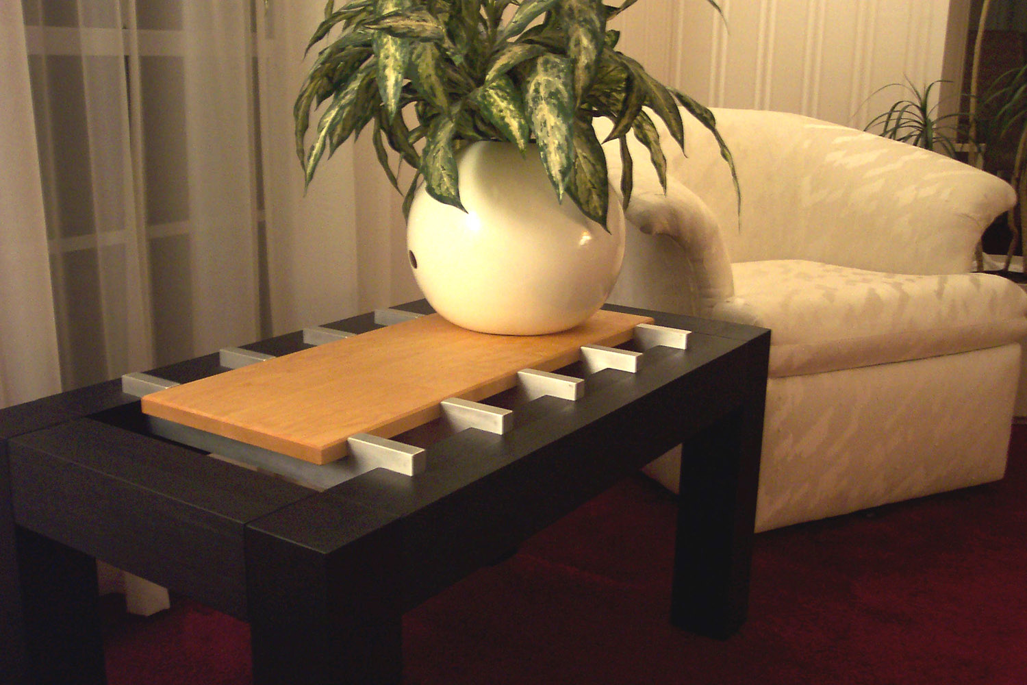 Table in living room