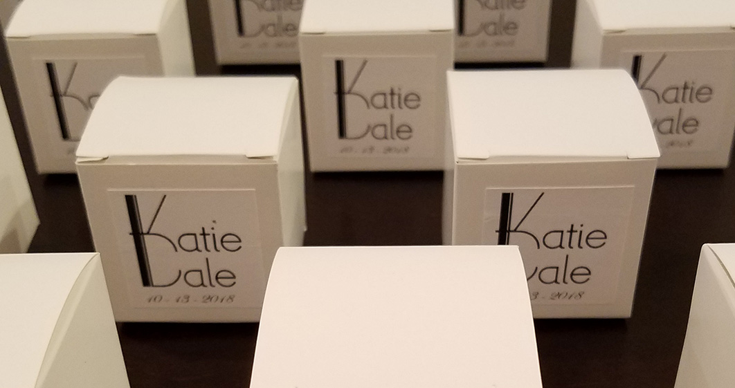 Chocolate boxes with wedding logo