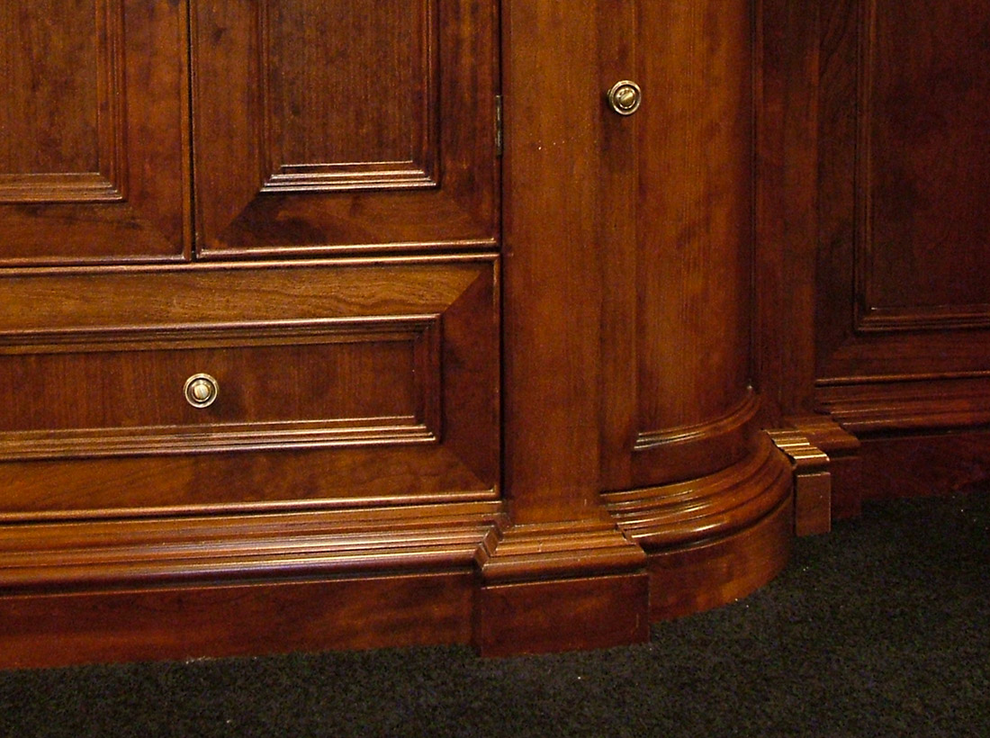 Close-up of custom cabinetry